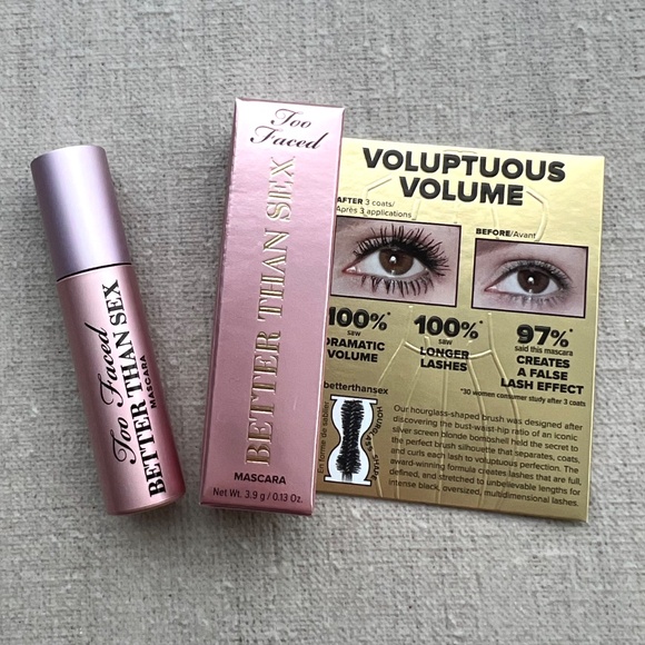 ❤️3 for $30❤️ TOO FACED Better Than Sex Volumizing & Lengthening Mascara mini - Picture 2 of 4